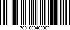 Código de barras (EAN, GTIN, SKU, ISBN): '7891080400087'