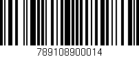 Código de barras (EAN, GTIN, SKU, ISBN): '789108900014'