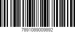 Código de barras (EAN, GTIN, SKU, ISBN): '7891089009892'