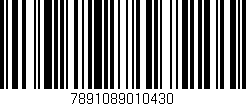 Código de barras (EAN, GTIN, SKU, ISBN): '7891089010430'