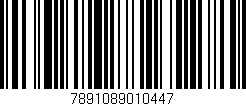 Código de barras (EAN, GTIN, SKU, ISBN): '7891089010447'
