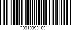 Código de barras (EAN, GTIN, SKU, ISBN): '7891089010911'