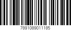 Código de barras (EAN, GTIN, SKU, ISBN): '7891089011185'