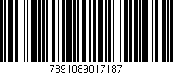 Código de barras (EAN, GTIN, SKU, ISBN): '7891089017187'