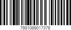 Código de barras (EAN, GTIN, SKU, ISBN): '7891089017378'