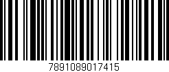 Código de barras (EAN, GTIN, SKU, ISBN): '7891089017415'