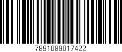 Código de barras (EAN, GTIN, SKU, ISBN): '7891089017422'