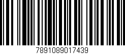 Código de barras (EAN, GTIN, SKU, ISBN): '7891089017439'