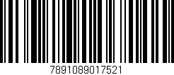 Código de barras (EAN, GTIN, SKU, ISBN): '7891089017521'
