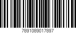 Código de barras (EAN, GTIN, SKU, ISBN): '7891089017897'