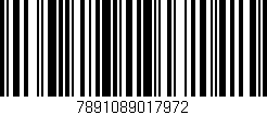 Código de barras (EAN, GTIN, SKU, ISBN): '7891089017972'