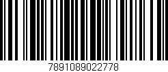 Código de barras (EAN, GTIN, SKU, ISBN): '7891089022778'