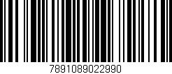 Código de barras (EAN, GTIN, SKU, ISBN): '7891089022990'