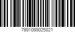 Código de barras (EAN, GTIN, SKU, ISBN): '7891089025021'