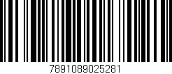 Código de barras (EAN, GTIN, SKU, ISBN): '7891089025281'