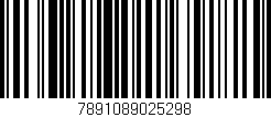 Código de barras (EAN, GTIN, SKU, ISBN): '7891089025298'