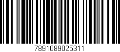 Código de barras (EAN, GTIN, SKU, ISBN): '7891089025311'
