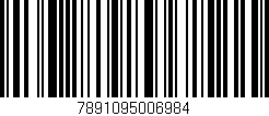 Código de barras (EAN, GTIN, SKU, ISBN): '7891095006984'