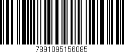 Código de barras (EAN, GTIN, SKU, ISBN): '7891095156085'