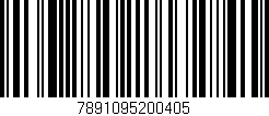 Código de barras (EAN, GTIN, SKU, ISBN): '7891095200405'