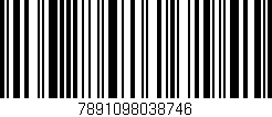 Código de barras (EAN, GTIN, SKU, ISBN): '7891098038746'