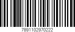 Código de barras (EAN, GTIN, SKU, ISBN): '7891102970222'