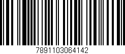 Código de barras (EAN, GTIN, SKU, ISBN): '7891103064142'