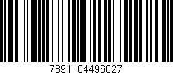 Código de barras (EAN, GTIN, SKU, ISBN): '7891104496027'