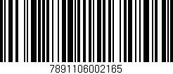 Código de barras (EAN, GTIN, SKU, ISBN): '7891106002165'