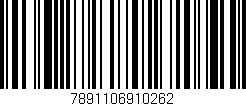 Código de barras (EAN, GTIN, SKU, ISBN): '7891106910262'