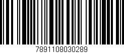 Código de barras (EAN, GTIN, SKU, ISBN): '7891108030289'