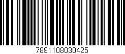 Código de barras (EAN, GTIN, SKU, ISBN): '7891108030425'