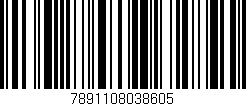 Código de barras (EAN, GTIN, SKU, ISBN): '7891108038605'