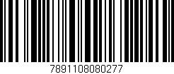Código de barras (EAN, GTIN, SKU, ISBN): '7891108080277'