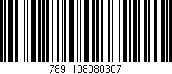 Código de barras (EAN, GTIN, SKU, ISBN): '7891108080307'