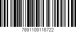 Código de barras (EAN, GTIN, SKU, ISBN): '7891109116722'