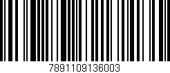 Código de barras (EAN, GTIN, SKU, ISBN): '7891109136003'