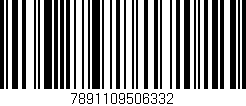 Código de barras (EAN, GTIN, SKU, ISBN): '7891109506332'