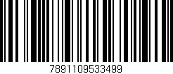 Código de barras (EAN, GTIN, SKU, ISBN): '7891109533499'