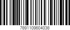 Código de barras (EAN, GTIN, SKU, ISBN): '7891109604038'