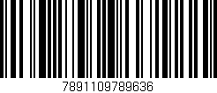 Código de barras (EAN, GTIN, SKU, ISBN): '7891109789636'
