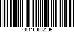Código de barras (EAN, GTIN, SKU, ISBN): '7891109802205'