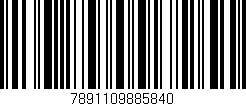 Código de barras (EAN, GTIN, SKU, ISBN): '7891109885840'