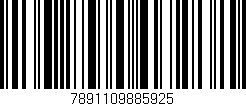 Código de barras (EAN, GTIN, SKU, ISBN): '7891109885925'