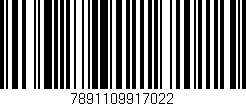 Código de barras (EAN, GTIN, SKU, ISBN): '7891109917022'