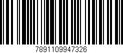 Código de barras (EAN, GTIN, SKU, ISBN): '7891109947326'