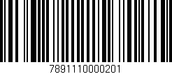 Código de barras (EAN, GTIN, SKU, ISBN): '7891110000201'
