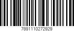 Código de barras (EAN, GTIN, SKU, ISBN): '7891110272929'