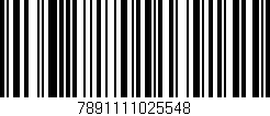 Código de barras (EAN, GTIN, SKU, ISBN): '7891111025548'