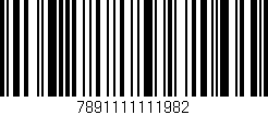 Código de barras (EAN, GTIN, SKU, ISBN): '7891111111982'
